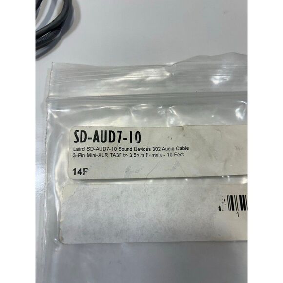 Laird SD-AUD7-10 302 audio cable 3-pin mini-XLR TA3F to 3.5mm female - Picture 3 of 3